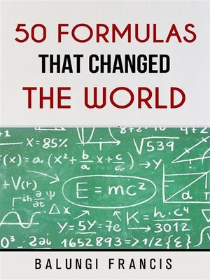 cover image of Fifty Formulas that Changed the World
